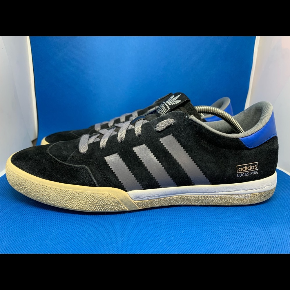 ADIDAS LUCAS PUIG Skateboarding Athletic Sneakers Shoes Men's Size 10.5 Black.